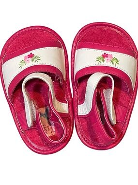 Janie and Jack Hummingbird Hideaway Toddler Pink Floral Strap Sandals 3M